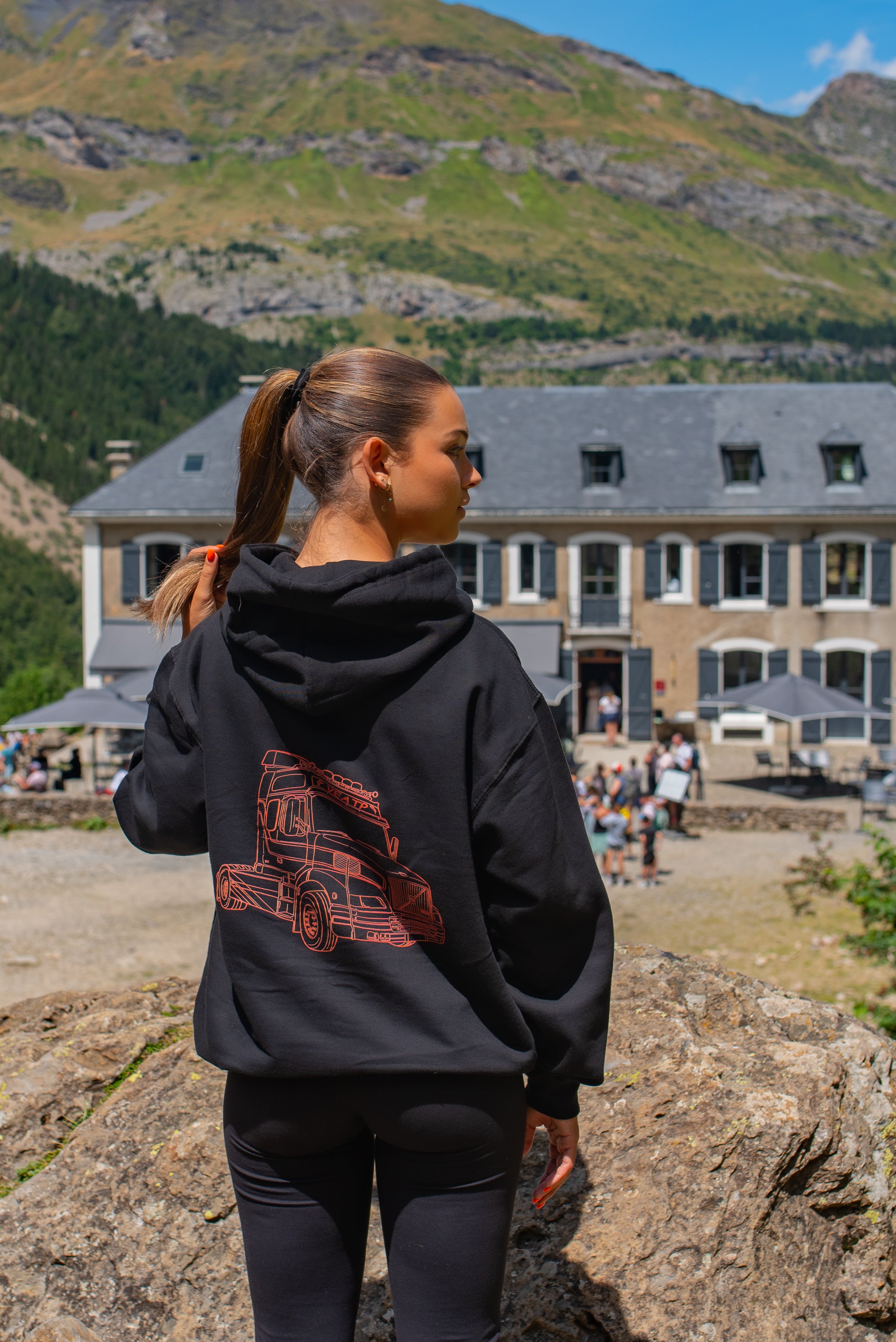 Veste Zippée à Capuche Noir – Gamme Technique VEATP